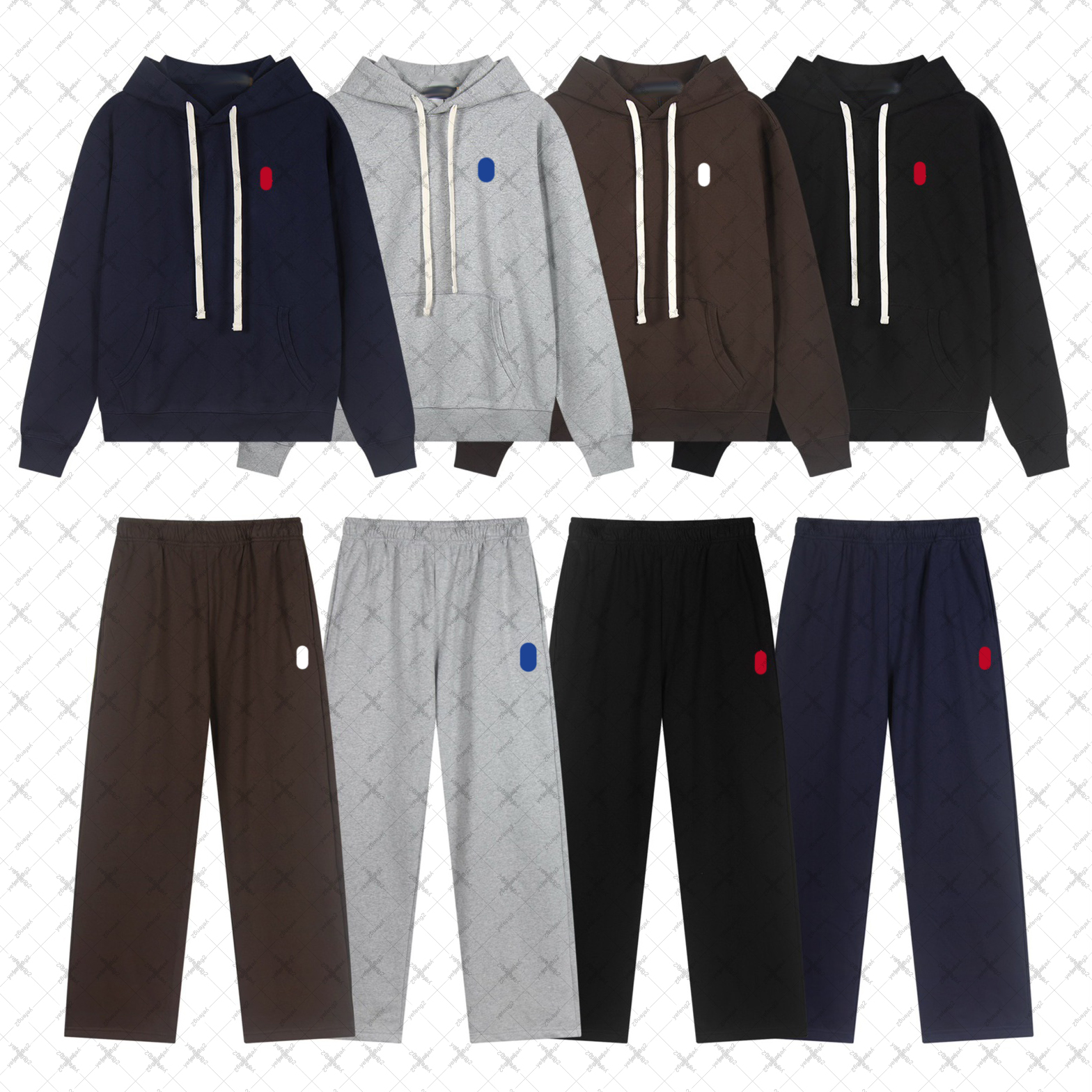 Mens designer tracksuit sweatpants mens set joggers men horse tracksuit designer sweatsuit pullover hooded