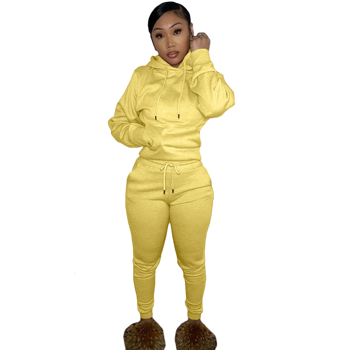 Diamonds Tracksuit 2 Piece Set Women Oversize Hoodies Sweatshirt Sweatpants Joggers Sport Pant Suits Femme Outfits Sweatsuits 250826