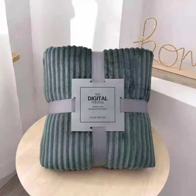 2025 New Soft Coral Fleece Blanket On The Sofa Thickened Winter Bed Blanket Warm Stitch Fluffy Bedspread Plaid Sofa Bedroom H251216 - view 6