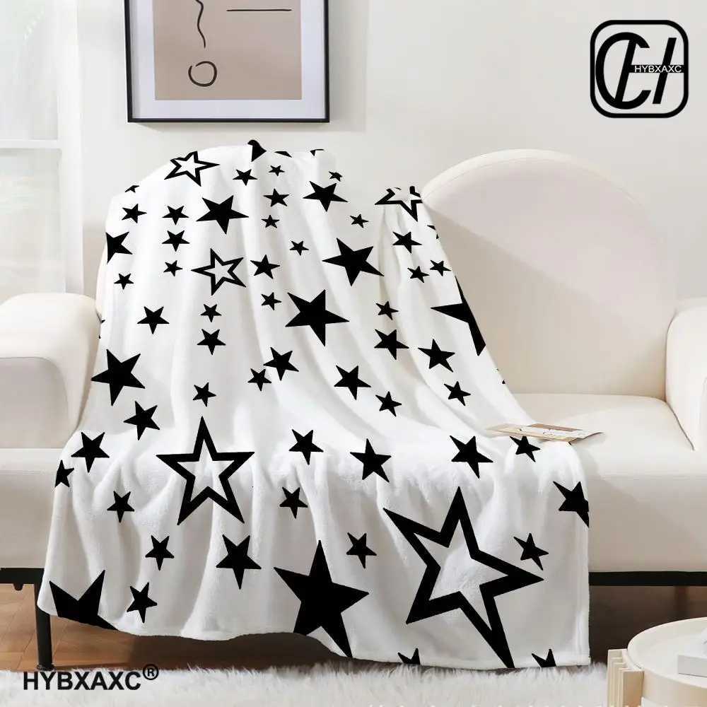 3D reflective glitter five-pointed star Throw Blanket Aesthetic Art Flannel Blanket Portable Home Travel Camping Sofa Picnic Th H251216 - view 6