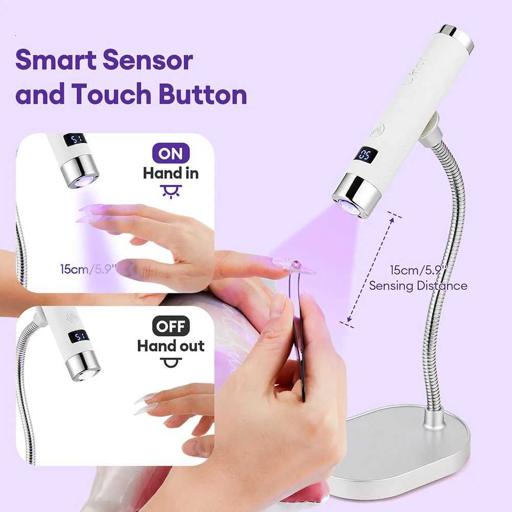 Mini UV LED Nail Lamp Desktop Handheld Drying Light Nail Art Stand Lamp Nail Gel Polish Quick Dry Nail Art Dryer Manicure ToolT251216