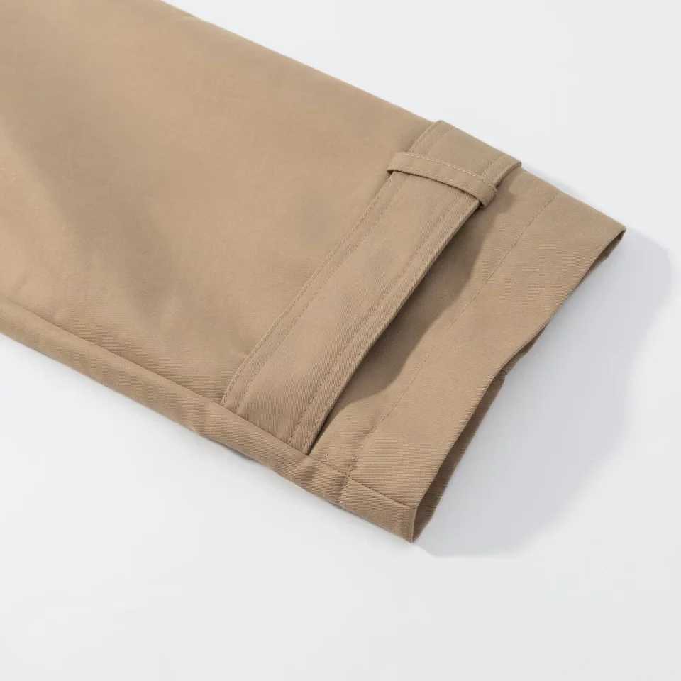 2025 autumn new womens casual fashion temperament double-breasted button lapel long-sleeved short windbreaker jacketT251216