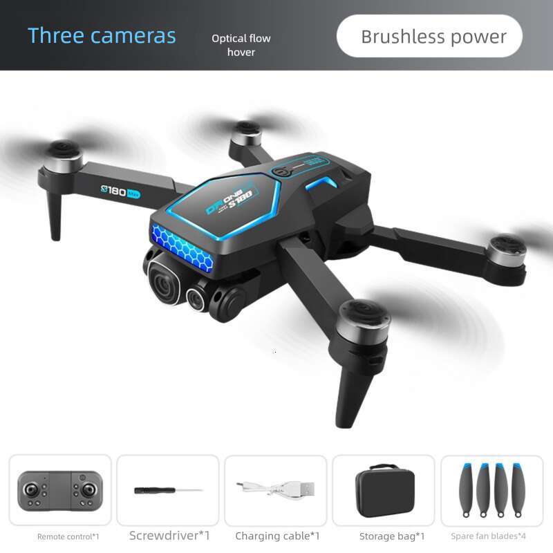 Famous Brand Cross Border S Aerial Photography Electric Lens Obstacle Avoidance Brushless Motor Optical Flow Remote Control Aircraft Toy Drone