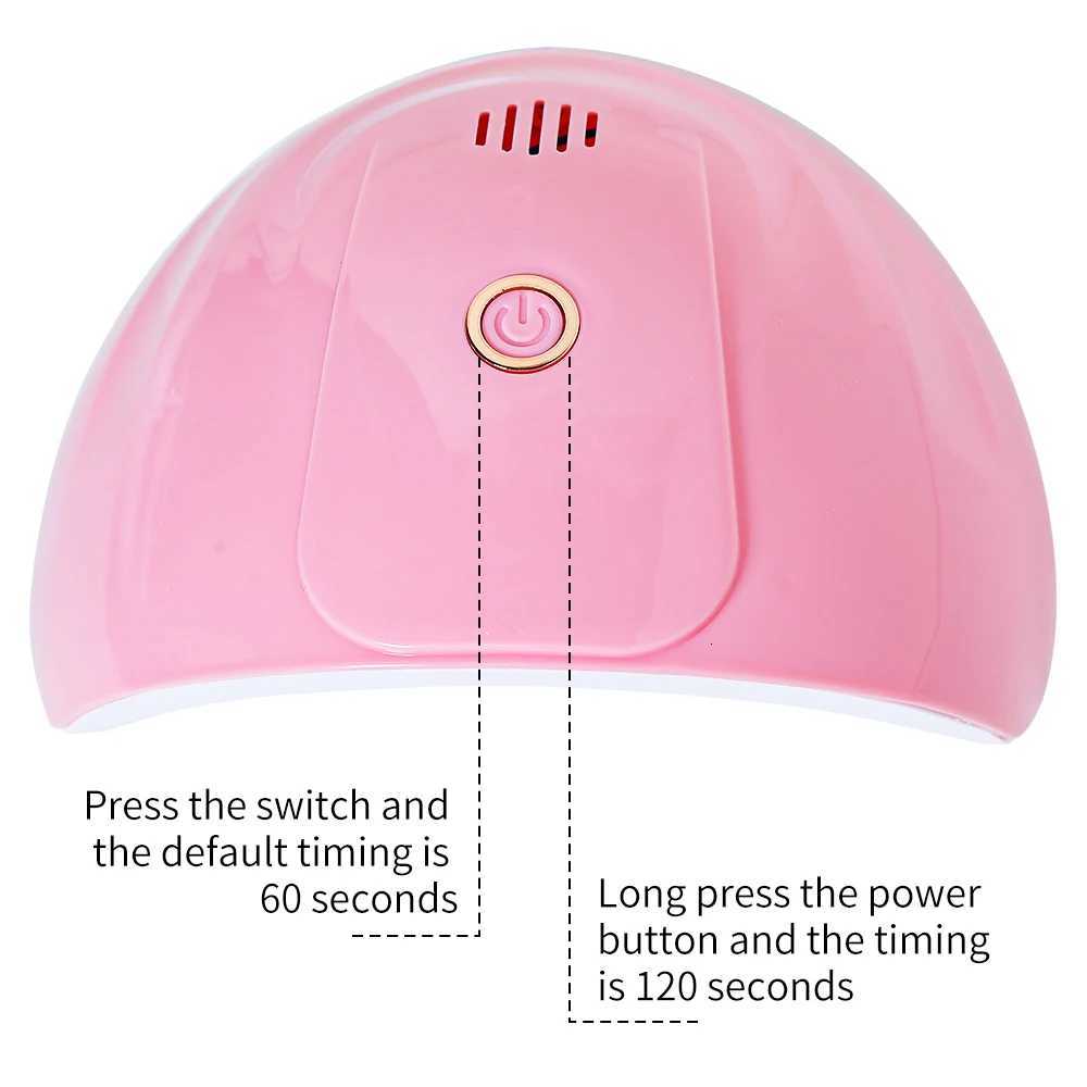 CNHIDS UV Nail Lamp Art Nail Dryer Automatic Sensor Portable LED Gel Nail Dryer Professional Manicure Nail Equipment ToolsT251216