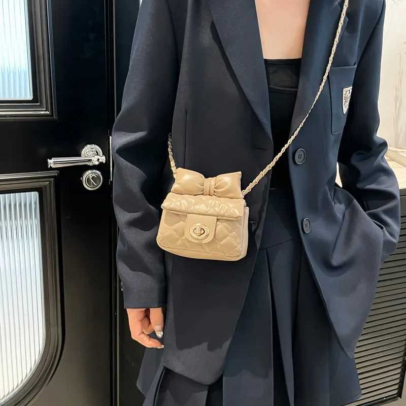 Bag female fashion chain bag niche bow female bag crossbody bag advanced mouth red envelope M251216