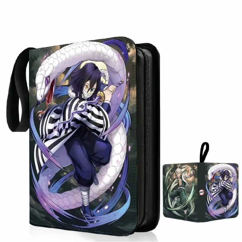 Demon Slayer Anime Collectible Card Album Can Hold 400-900 Collectible Game Cards Binder Holder Zipper Child Christmas Toy Gifts C251216