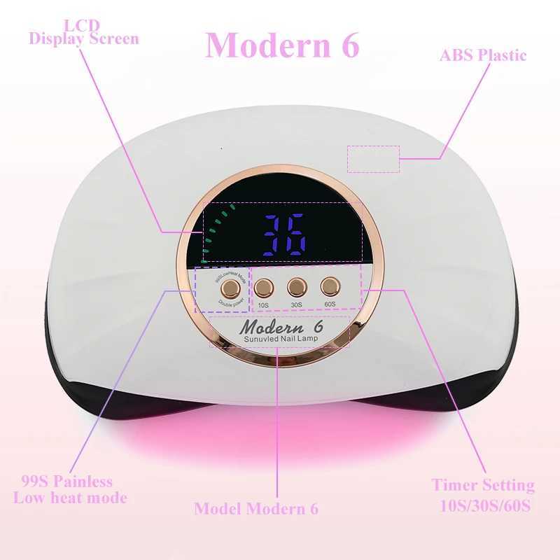 Large Space New 69LEDS Professional UV LED Nail Dryer Lamp for Drying All Nail Gel Polish Lamp for Manicure with Infrared SensorT251216