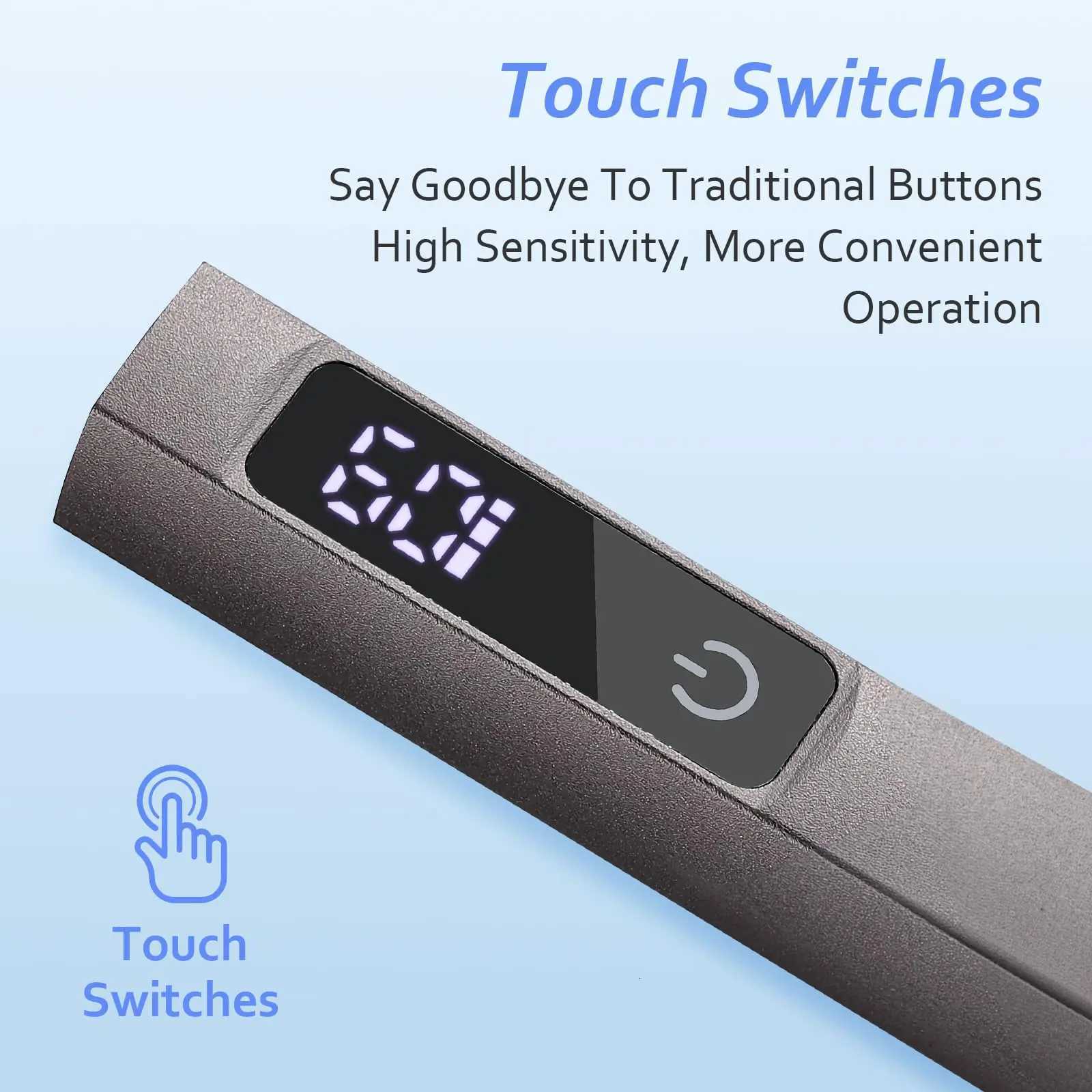 Portable UV LED Nail Lamp Handheld Nail Drying Lamp with touch screen Gel LED UV Nail Light for home nail salonsT251216
