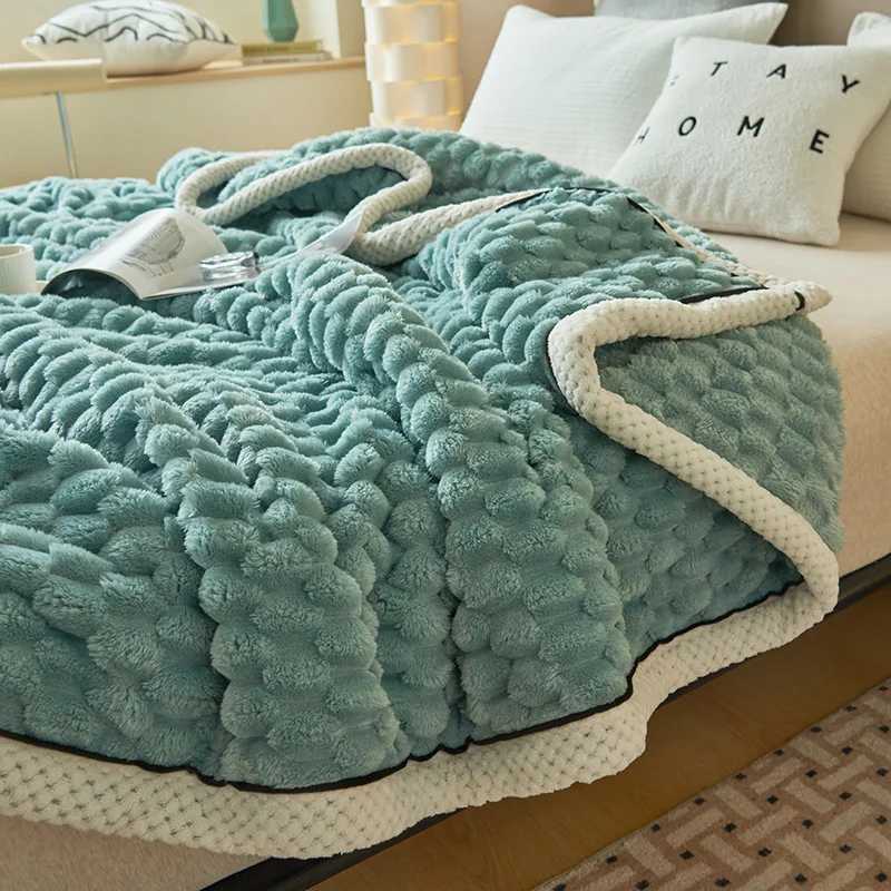 Throw Blanket for Sofa Winter Blanket King Size Home Warm Plaid Comforter Bedspread Bedding Sheet H251216 - view 4