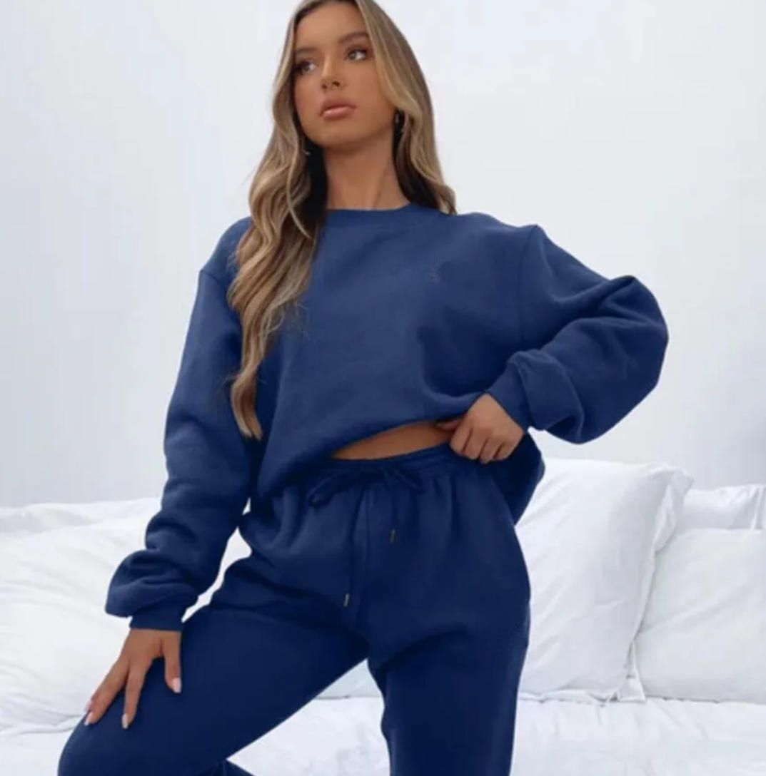 Women Sports Hooded Sweater Yoga Two Piece Set Winter Coat Fitness Sweatshirt Workout Hoodie Long Pants Jogger Suit Gym Tracksuits