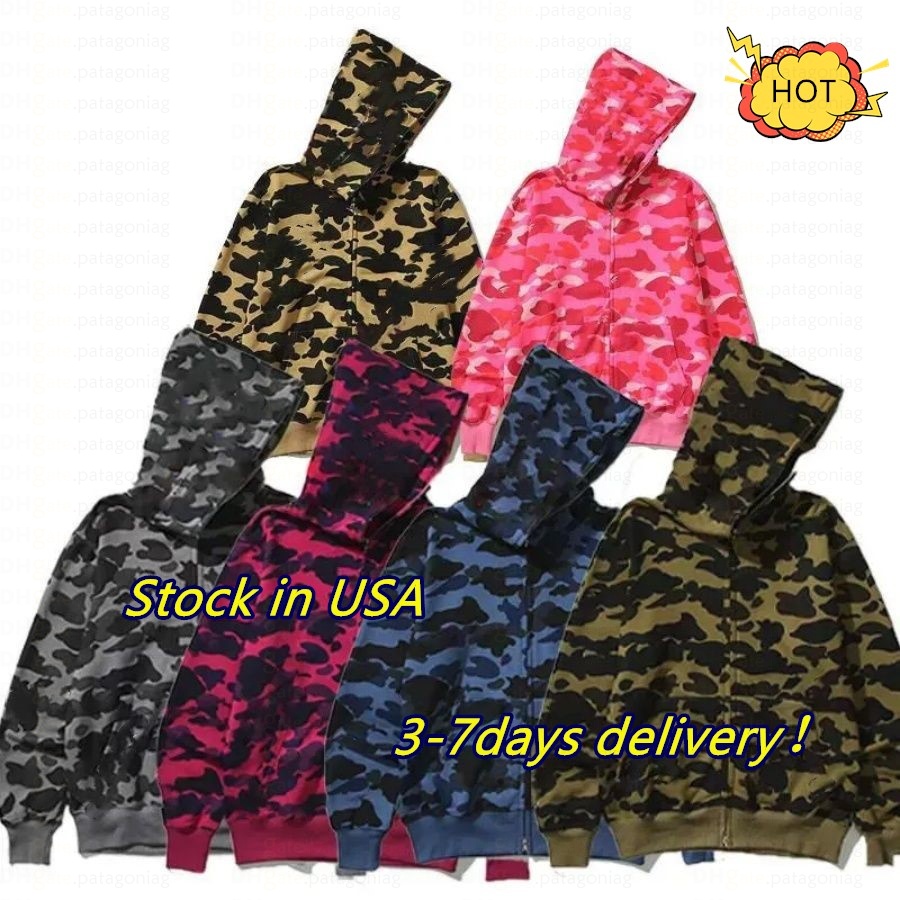 Mens Designer btapses Hoodies Full Zip Up Jackets Men plasbies Women Sweetwear Jacket Camouflage Pattern Hoodie Sweatshirts For Male Colors Clothing