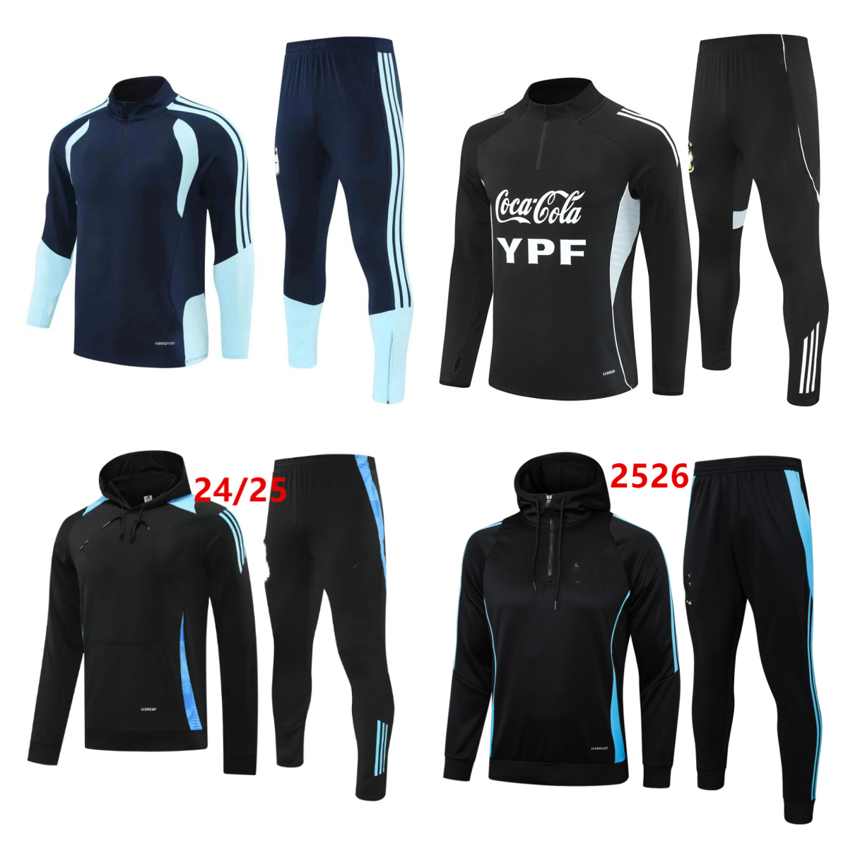 2025 26 Argentina Tracksuit Pre Match Jacket Strike Drill MARADONA ENZO MESSIS Argentina Soccer Training suit Long sleeve Jogging Futbol chandal Men Kids size