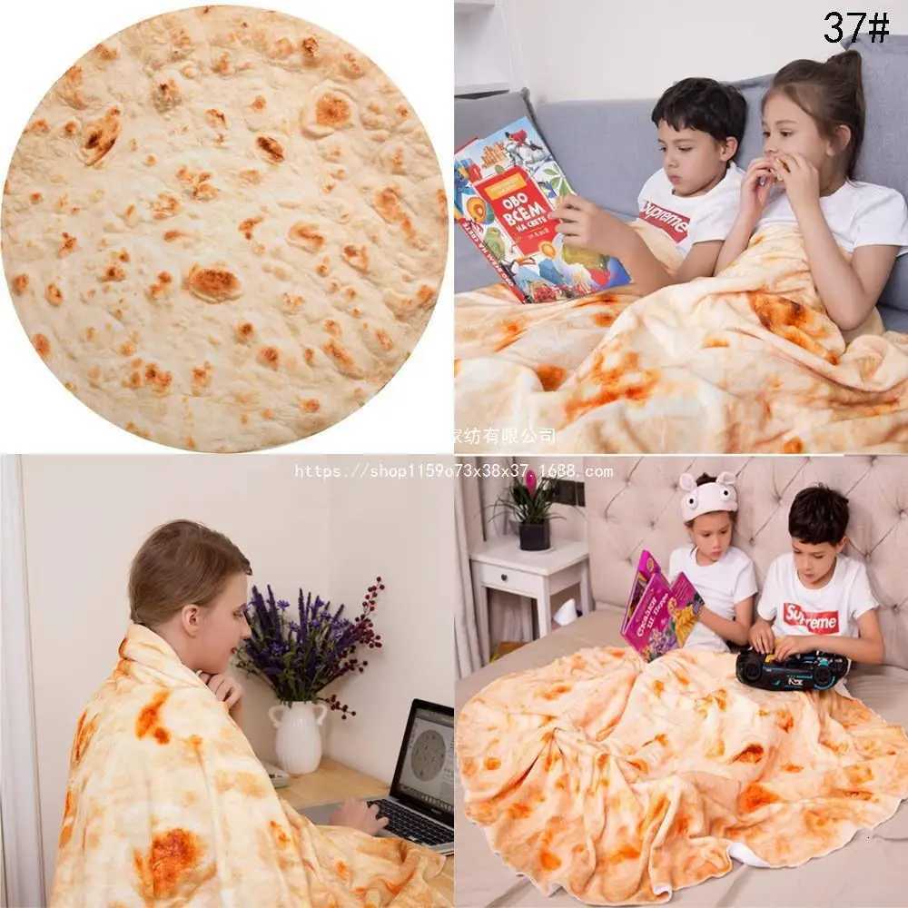 Burrito Pizza Blankets Funny GiftsCute Food Wrap Blanket for Adults KidsSoft and Fuzzy Throw Blankets for Christmas S164 H251216 - view 5