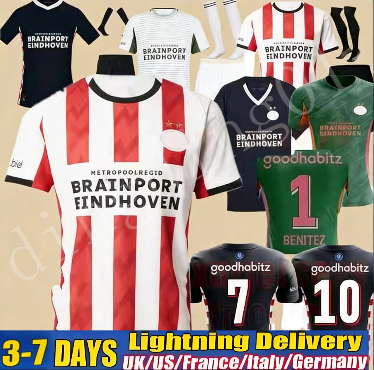 25 26 Eindhoven PSVsS Soccer Jerseys 2024 2025 Hazard home Away Third FABIO Sia 2026 Men It Football Shirts Kids Set TOP Kits LANG DEST DE JONG TILLMAN 10 BAKAYOKO PEPI