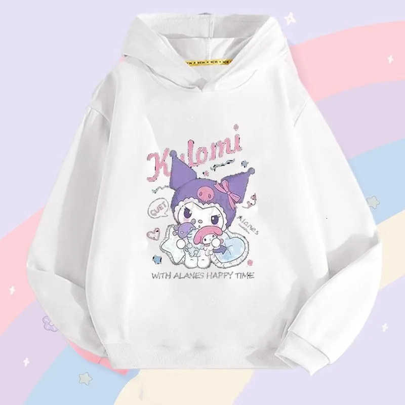 Sanrio Personalized Trendy Autumn-Winter Womens Hooded Long-Sleeved SweatshirtFashion Childrens Clothing for GirlsOutdoor Party Wear H251216
