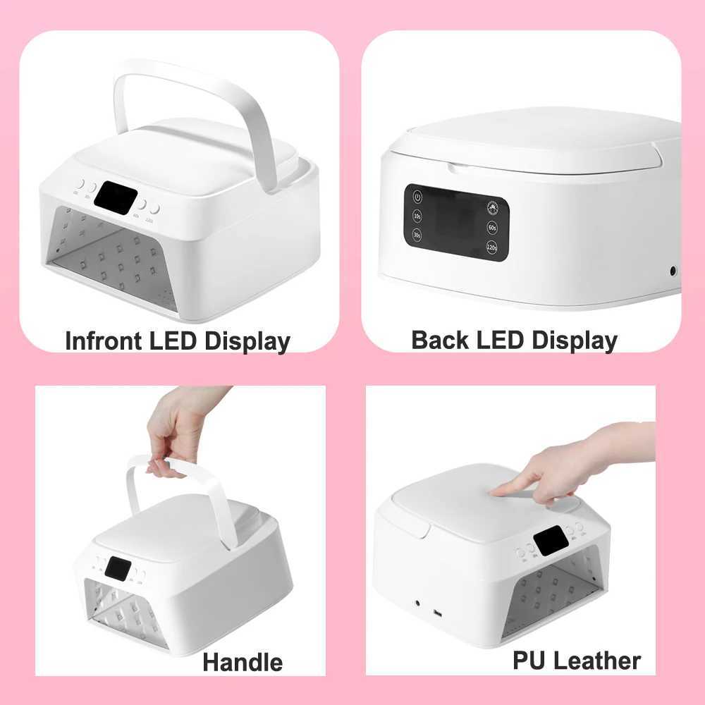 71 LEDs UV Nail Lamp Large Space Nail Dryer with Hand Pillow Smart Sensor 72 W Professional UV Lamp For Nails Manicure PedicureT251216