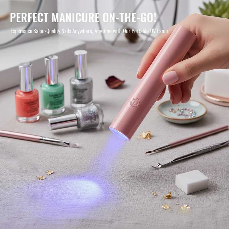 Mini Handheld Nail Enhancement Slot Lamp Gel Nail Polish Curing Lamp USB Cable Nail Dryer Machine Mini Portable LED UV Nail LampT251216
