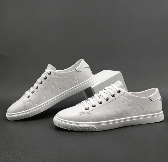 High Quality Fashion Embossed Men Shoes 2026s New Design Business Casual Shoes Size 37-44 White Free Shipping Street Style Hot Sale