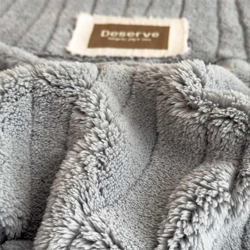 Luxury Thick Double-Sided Fleece Blankets Solid Color Flannel Blanket for Bed Autumn Winter Warm Blanket H251216 - view 6