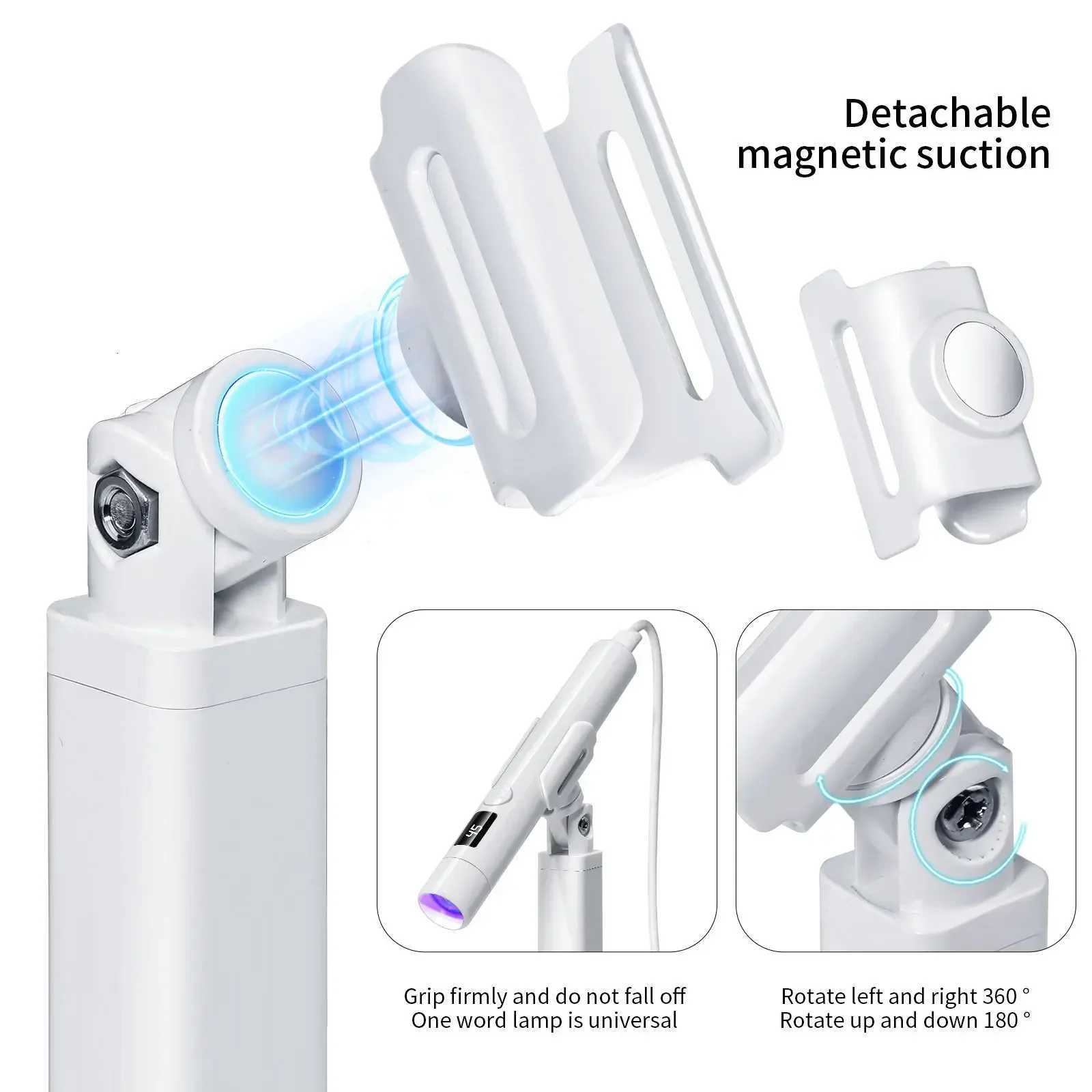 Professional Nail UV LED Lamp Desk With Display Rechargeable Portable Mini Nail Dryer Stand UV Lamp for Nails Art RemovableT251216