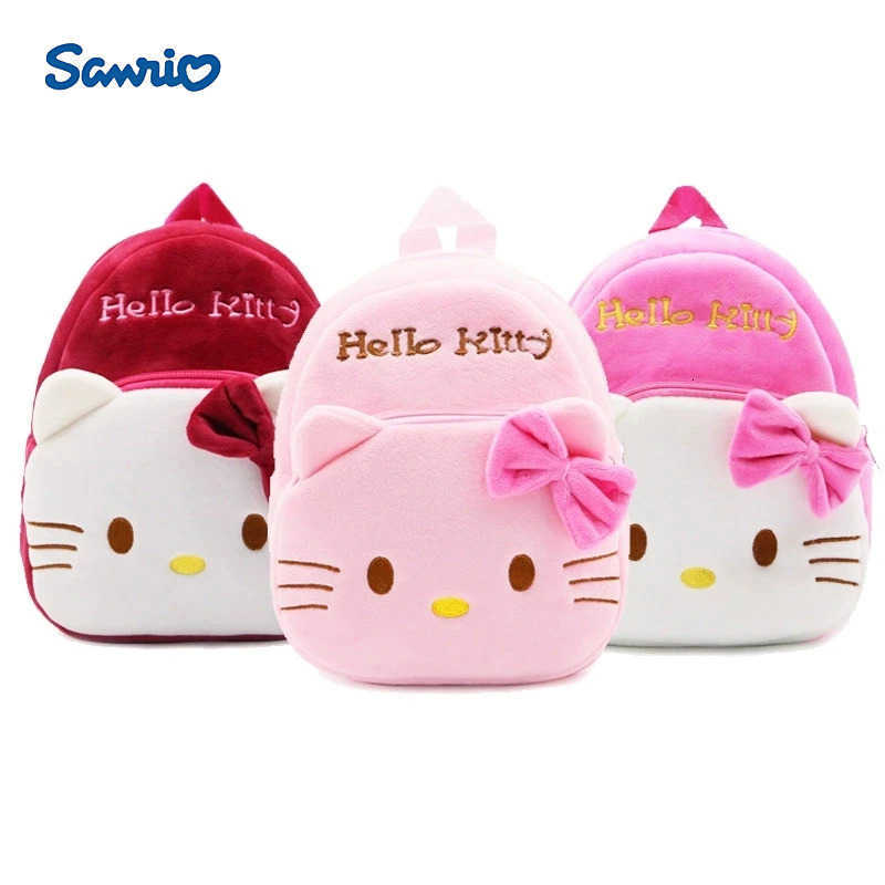 Sanrio Hello Kitty Plush Backpack Cartoon Anime Cute Backpack Kindergarten Schoolbag Baby Kawaii Backpack Cosplay Fashion Gifts H2512161