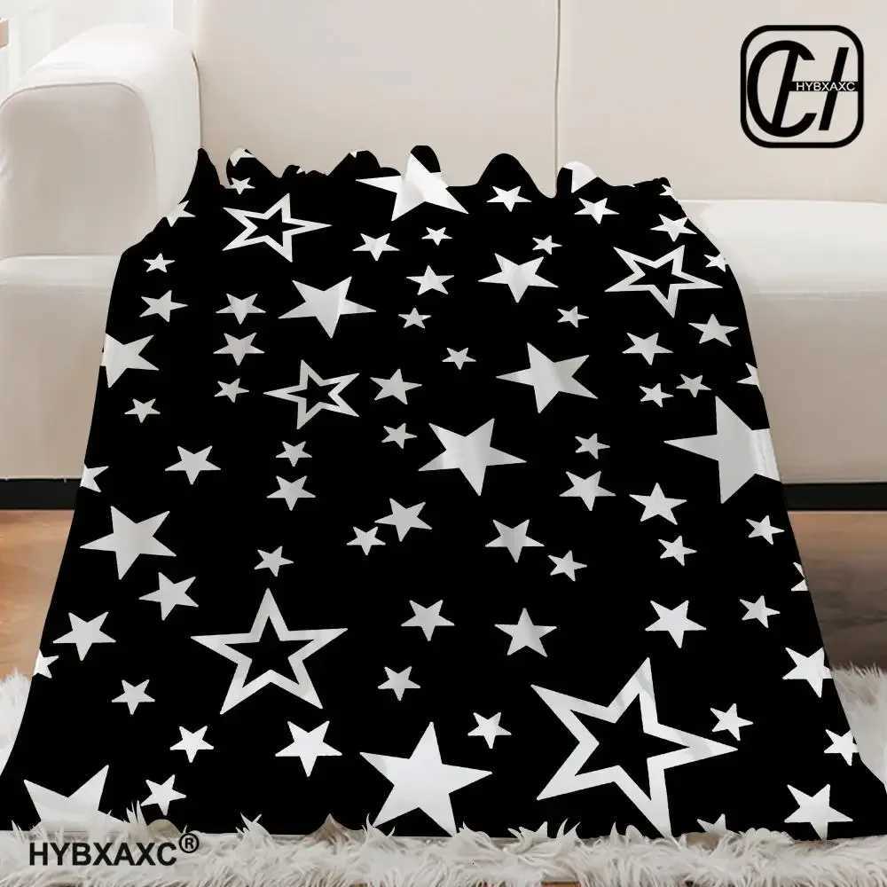 3D reflective glitter five-pointed star Throw Blanket Aesthetic Art Flannel Blanket Portable Home Travel Camping Sofa Picnic Th H251216 - view 5