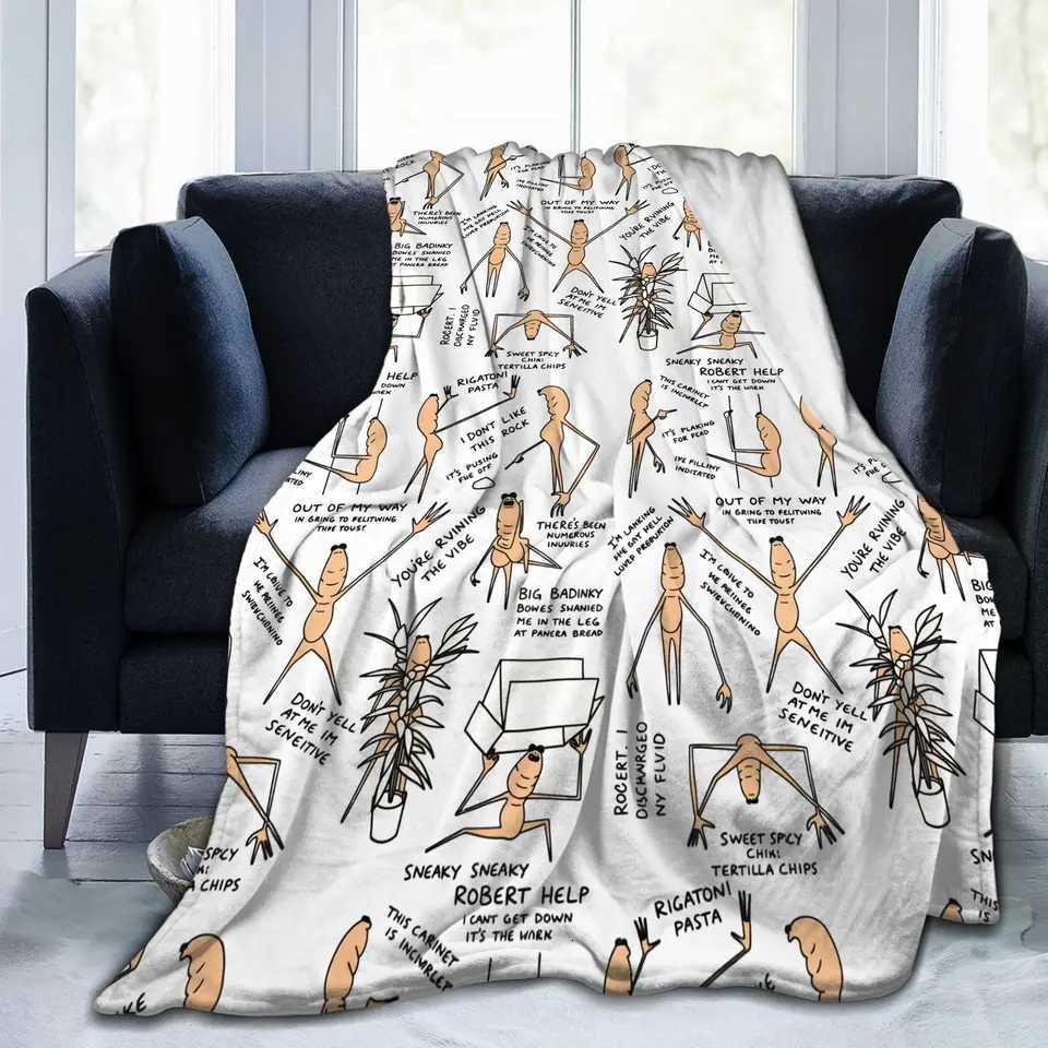 Marcus The Worm Meme Brain Rot Blankets Coral Fleece Plush Autumn/Winter Soft Throw Blanket for Bedding Couch Plush Thin Quilt H251216 - view 3