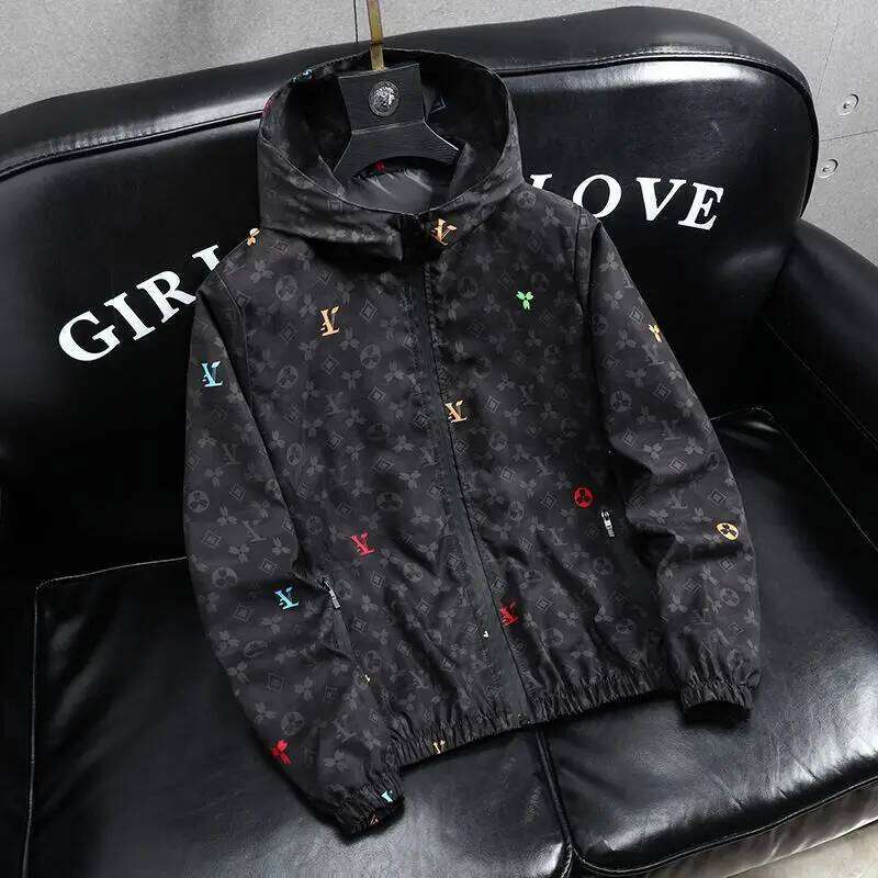 Trendy Brand Coat Spring And Autumn Trend Handsome 2025 New Jacket Casual Hooded Top Men's Clothing