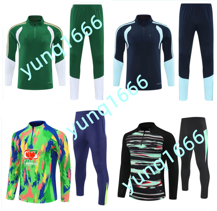 2026 Italia football tracksuit men and kids brazilS soccer Training suit jogging 25 26 27 Portugals soccer tracksuit Survetement Foot chandal futbol tute