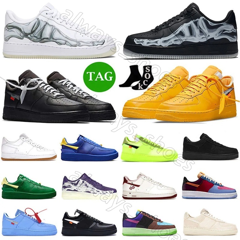 One for 1 Running Shoes Mens Women White Black Low Shadow Utility Classic Triple Trainers Outdoors Sports Sneakers Size 36-45 16