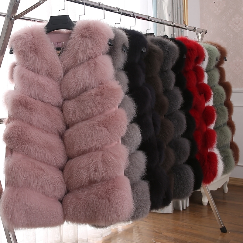 Women Natural Real Fur Vest Autumn Winter Ladies 6 Strips Gilet Sleeveless Genuine Coat Female Waistcoat 251110