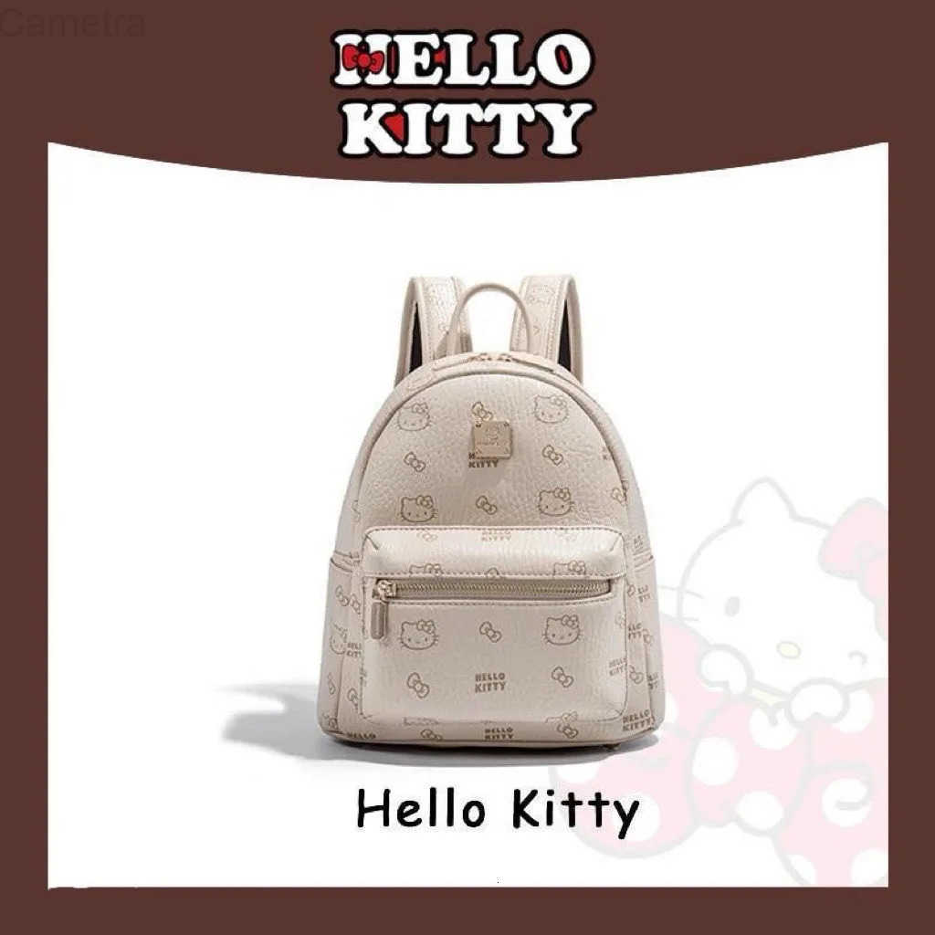 Sanrio Kawaii Hello Kitty Cartoon Large Capacity Travel Backpack Anime Girly Heart Cute Student Versatile High-End Backpack Gift H251216