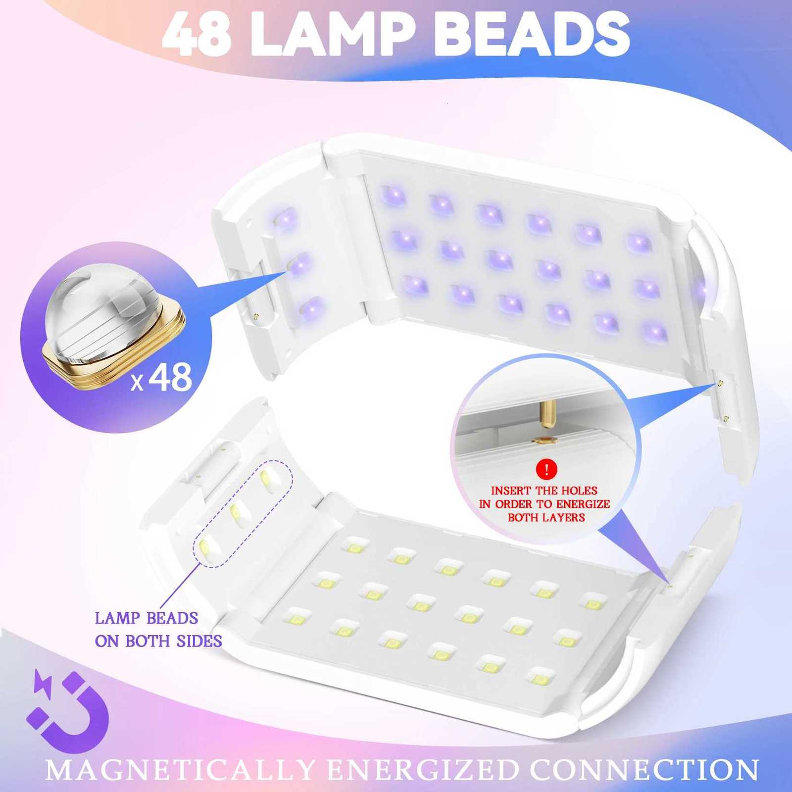 Double Sided UV Lamp for Resin Curing US Plug Foldable Portable Fast Curing UV Resin Lamp for Resin Mold DIY Decorative JewelryT251216