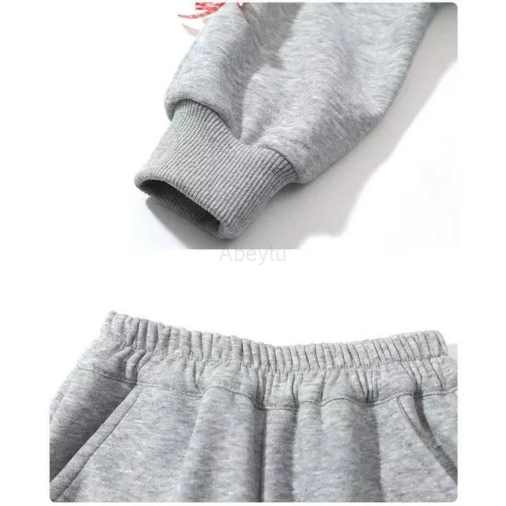 Sanrio Spring and Autumn New Korean Version Fashionable Baby Girl Suit Butterfly Knot Decoration Hoodie Wide Leg Pants Two-piece Set H2512161