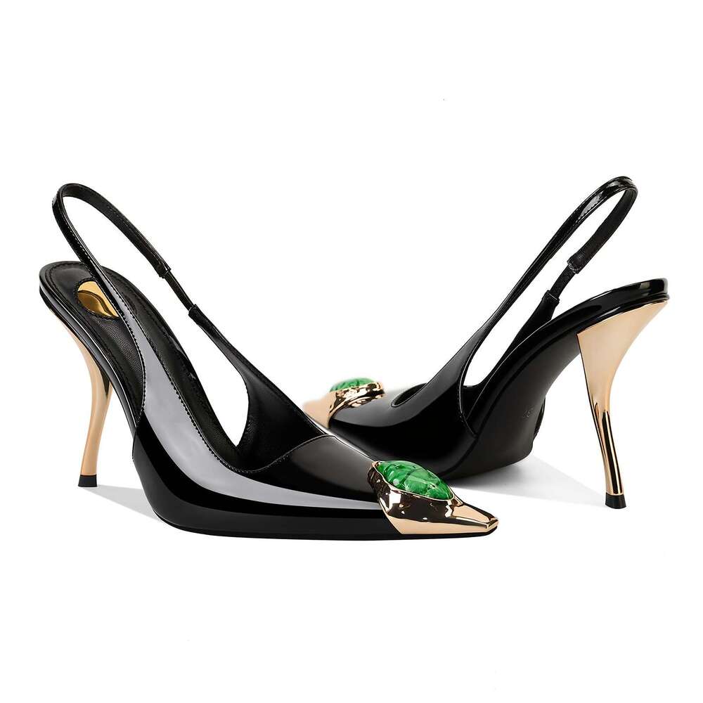 Ladies' Sexy High-Heeled Iron Toe Women's Shoes - view 3