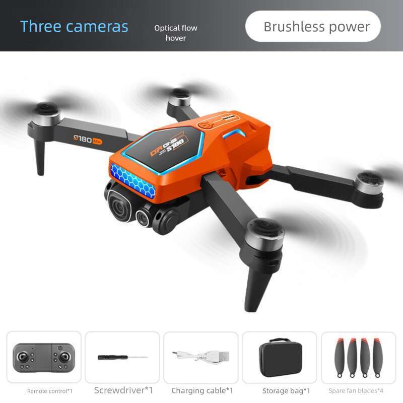 Famous Brand Cross Border S Aerial Photography Electric Lens Obstacle Avoidance Brushless Motor Optical Flow Remote Control Aircraft Toy Drone