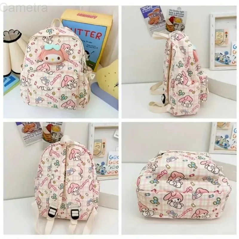 Sanrio Hello Kitty Anime Backpack for Girls Cute Cartoon School Bag Lightweight Travel Daypack H251216
