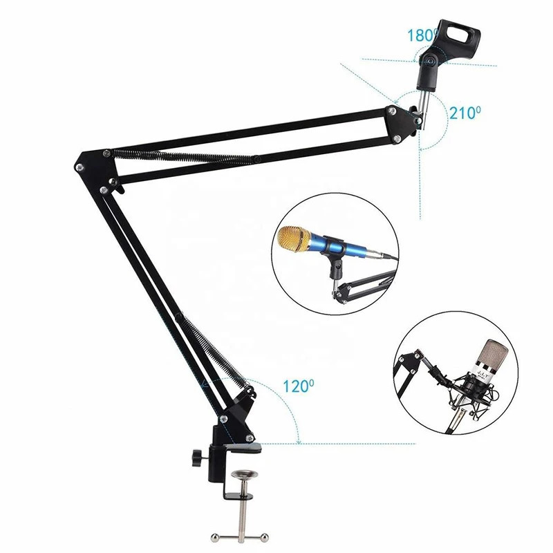 NB-35 Desktop Arm Holder Mic Stand For Bm800 Microphone Stand With A Spider Cantilever Bracket Universal 251215