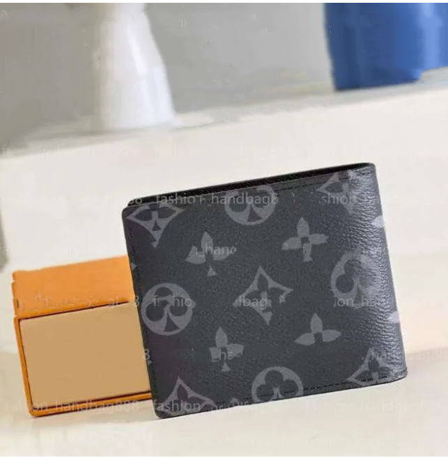12AHigh quality Designers Genuine Leather Wallets cardholder France Paris plaid style billfold s mens women short wallet High-end Purse Crossbody Bag