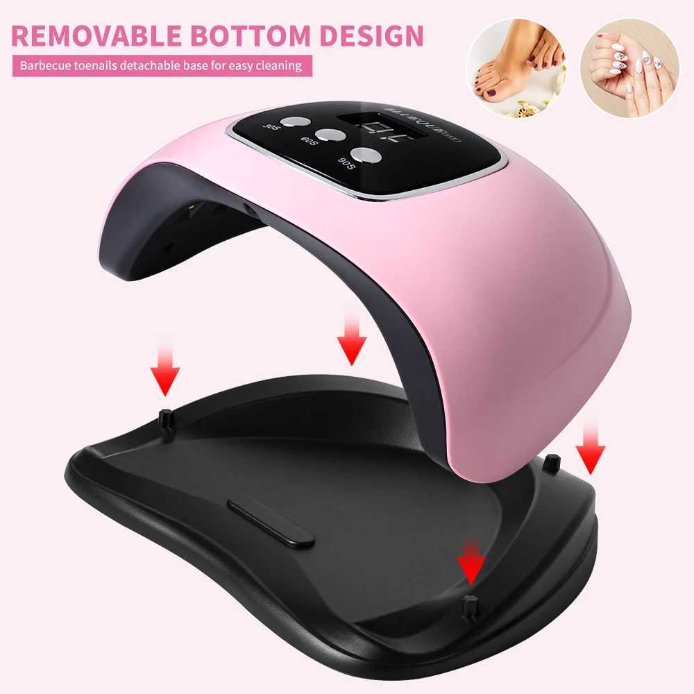 48W Nail Lamp Light Lamp Fast Drying LED Baking Lamp Nail Polish Glue Lamp UV Curing Lamp Non Blackhand Nail InstrumentT251216