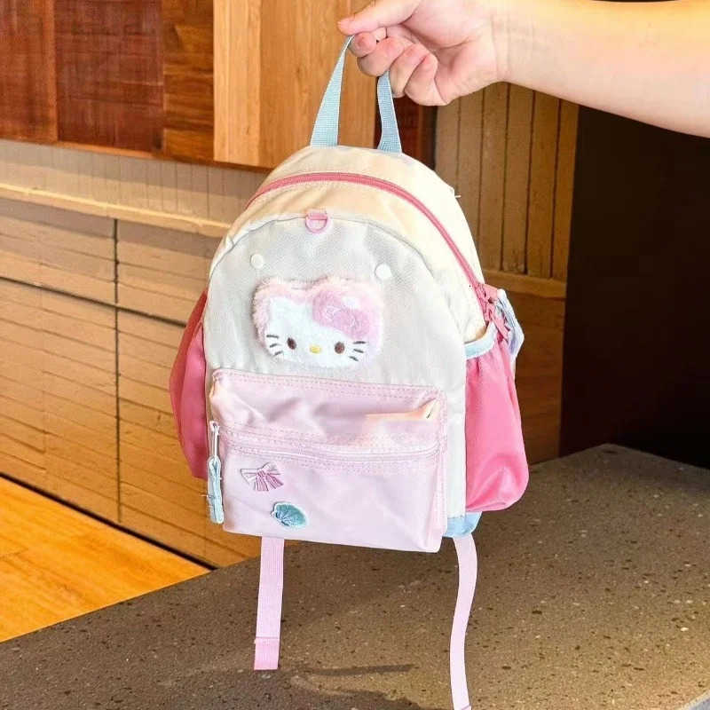 Sanrio Cute cartoon characters Hello kitty backpack Creative design Large capacity backpack Cute student schoolbag Cute holiday gift H251216