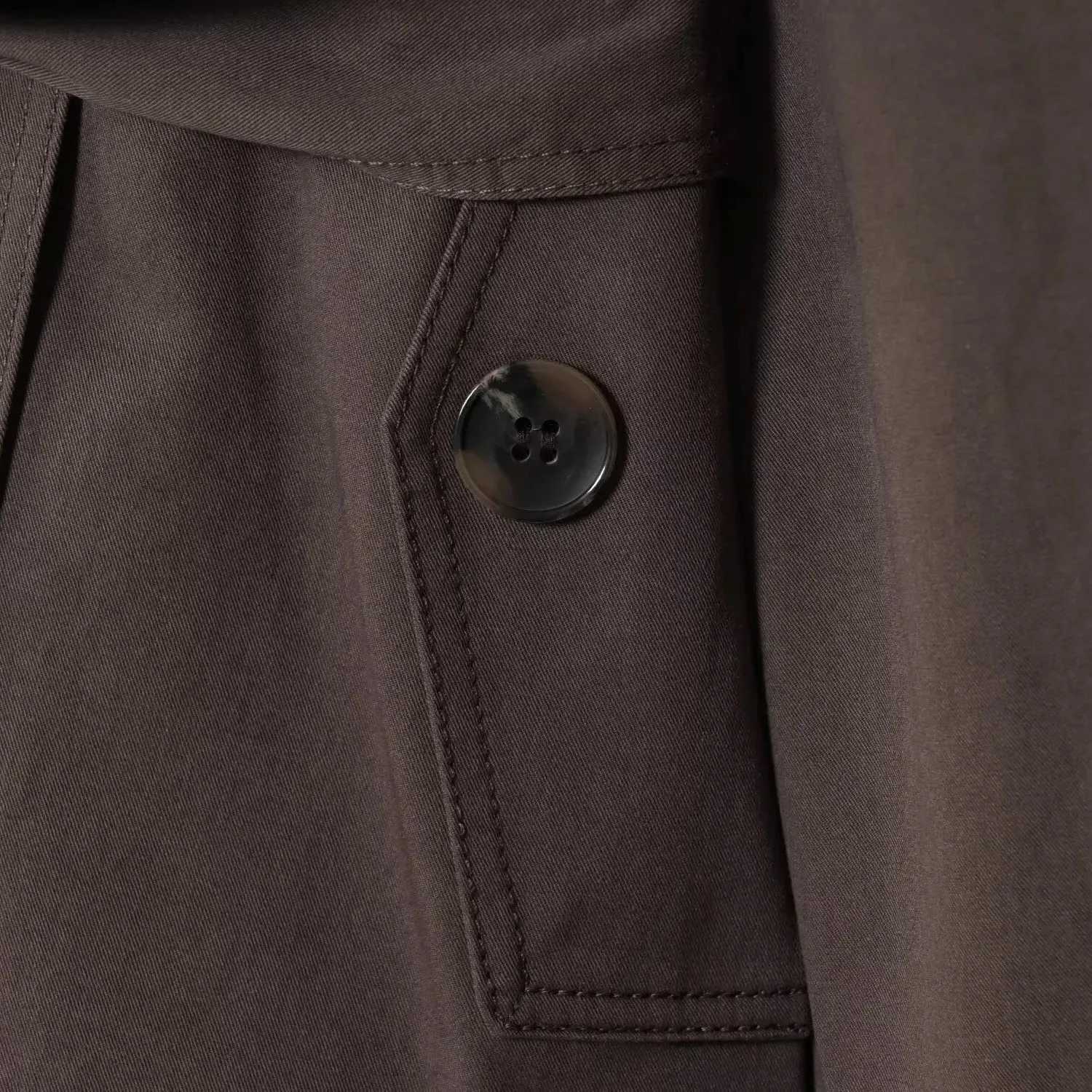 PRINTKAOIR Autumn 2025 New Collection Womens British Style Lapel Double-breasted Maillard Color Belt Casual Trench CoatT251216