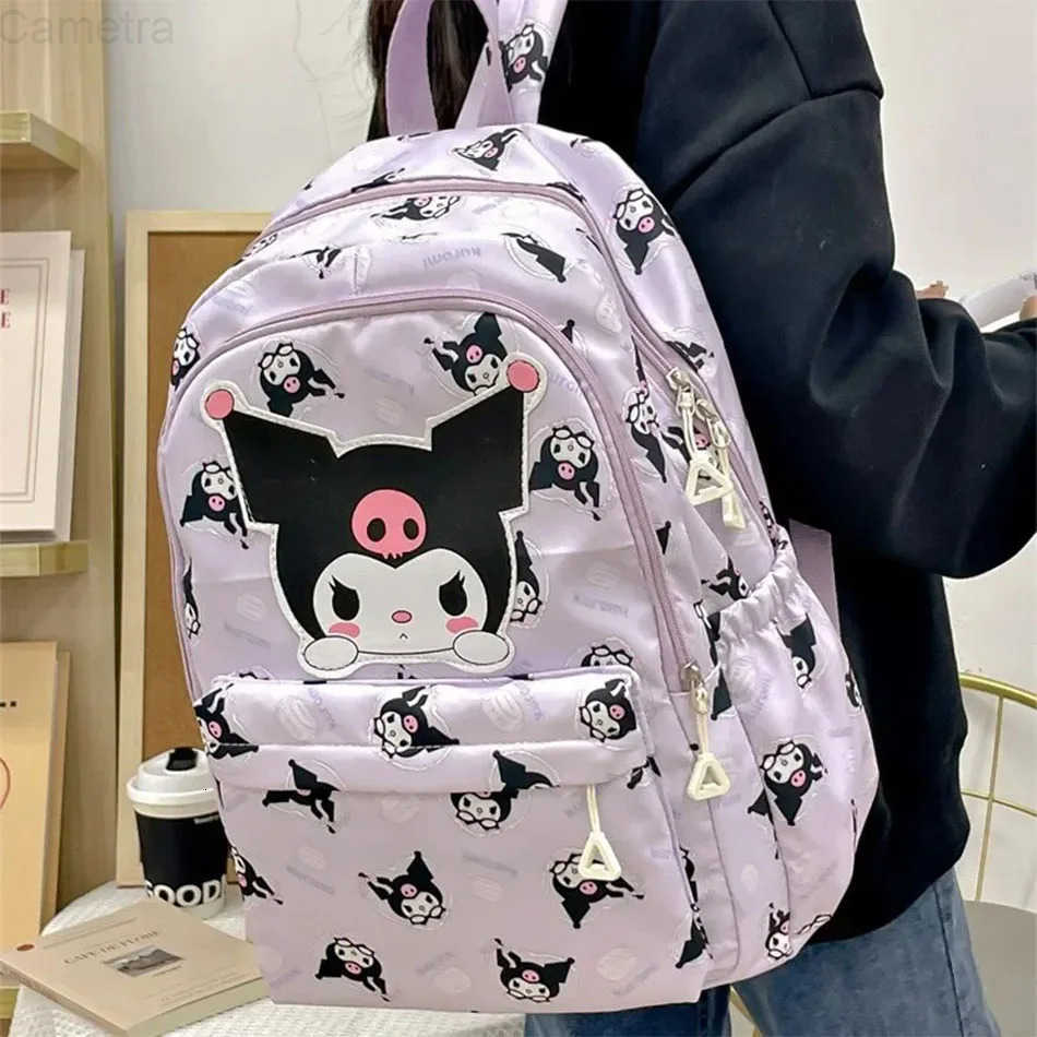 Sanrio Schoolbag Anime Kuromi Cinnamoroll My Melody Pochacco Student Backpack School Bag Large Capacity For Children Girls Boys H25121611