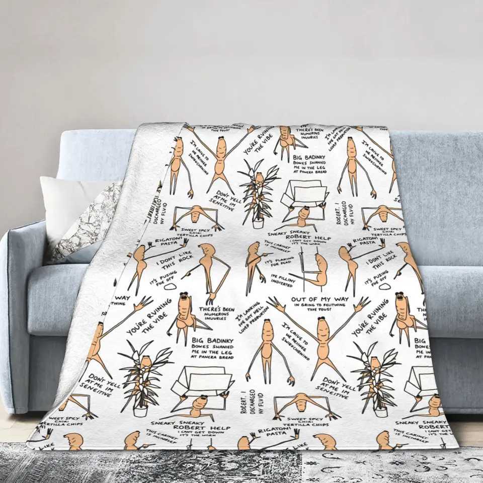 Marcus The Worm Meme Brain Rot Blankets Coral Fleece Plush Autumn/Winter Soft Throw Blanket for Bedding Couch Plush Thin Quilt H251216 - view 6