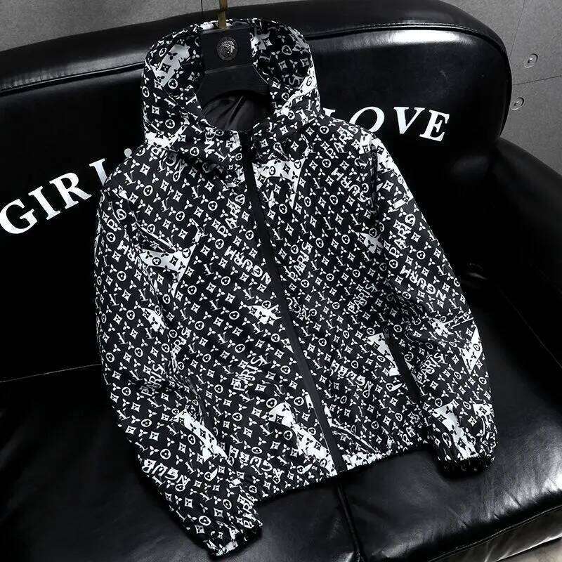 Trendy Brand Coat Spring And Autumn Trend Handsome 2025 New Jacket Casual Hooded Top Men's Clothing