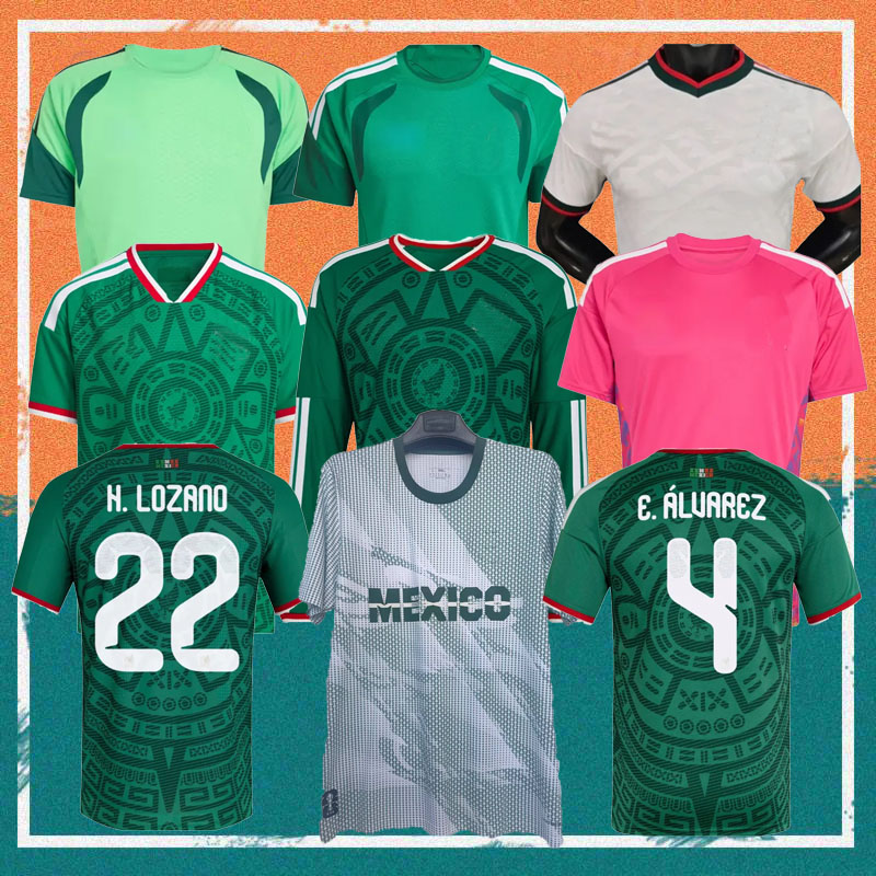 2026 Mexico World Cup Soccer Jerseys 26/27 Special Edition A. VEGA C. HUERTA E. ALVAREZ J. QUINONES L. CHAVEZ football Shirt L. ROMO ORBELIN R. ALVARADO RAUL S. GIMENEZ Kids Kit