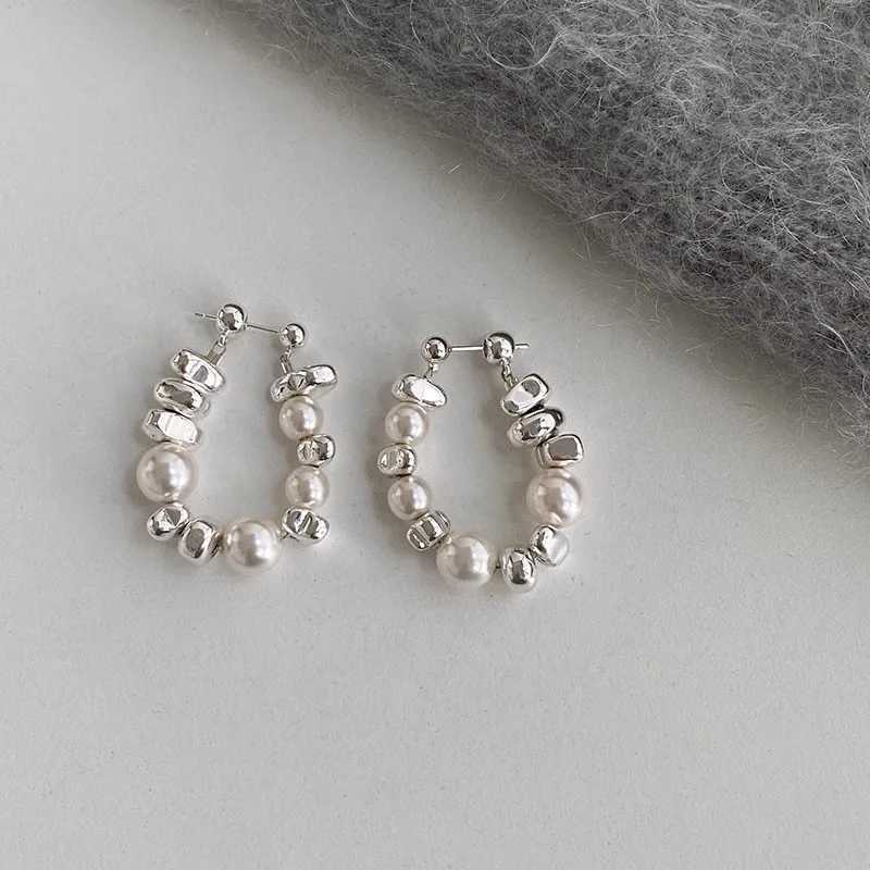 925 Sterling Silver Earrings for Women Pearl Stone Sexy Girl Fashion Trendy Jewelry Gift Party Wedding pendientes G251216