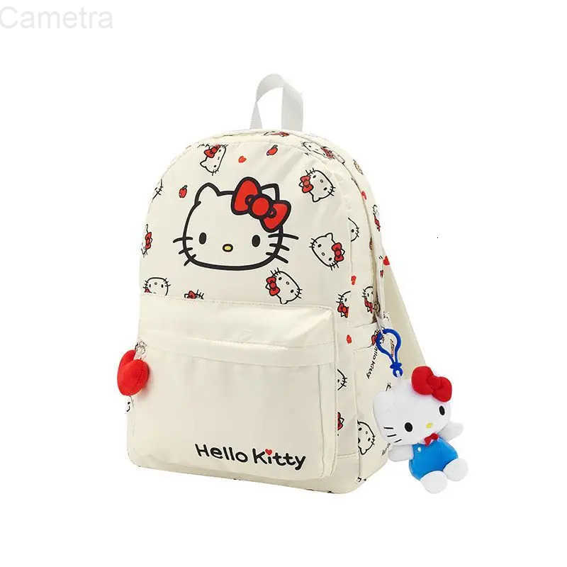 Sanrio Cute cartoon character Hello Kitty genuine backpack Cute original design book bag Exquisite large capacity backpack Holiday gift H251216