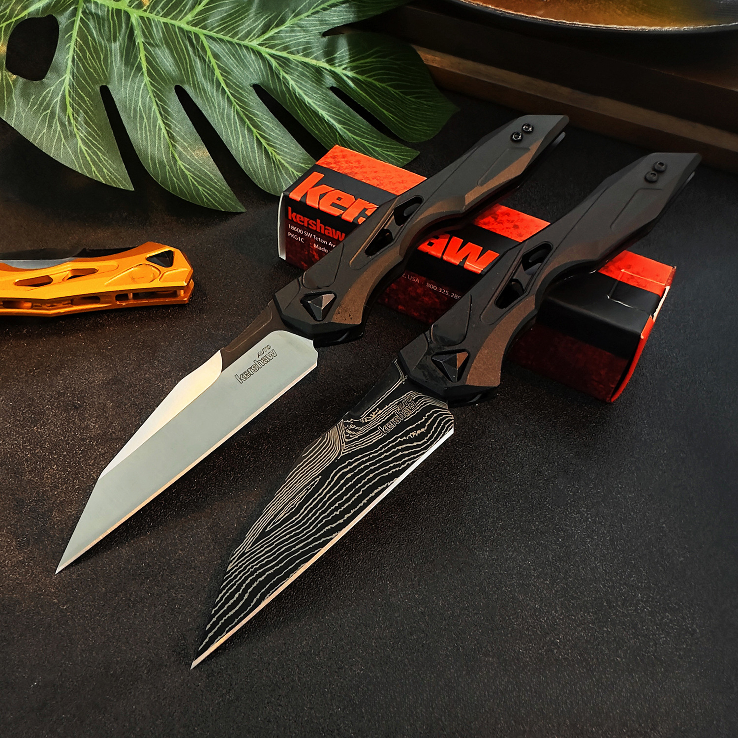 KS 7650 Launch 13 Aluminum Portable Fruit Knife Outdoor Waist Bag Emergency Tool Multi-functional Knife Field Survival Knife