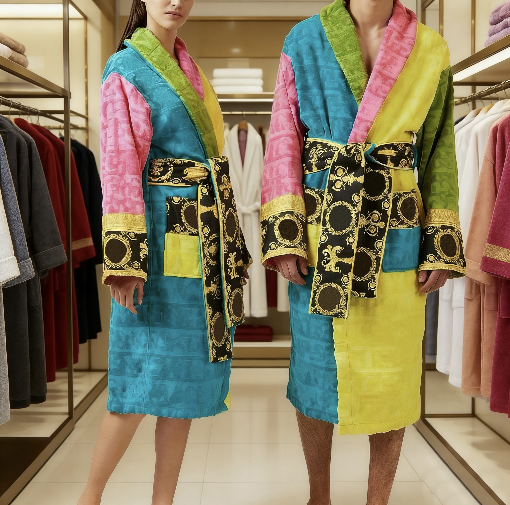Brand bathrobes and pajamas, designed for both men and women. High-end cotton bathrobes for women. High-quality robes for men. Breathable and elegant bathrobes